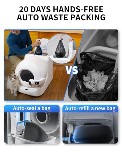 Image of PETKIT Purobot Ultra Auto Waste Packing & Multi-Cat Toilet Behavior Ai Camera Tracking Automatic Self-Cleaning Cat Litter Box, Smart Robot with 5G WiFi App Control&Integration Safety&Odor Free