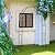 SCENDOR Metal Pergola Arbor Trellis, 7 Feet High x 4 Feet Wide, Garden Arch for Various Climbing Plant Wedding Garden Lawn Backyard Arch Bridal Party Decoration Arbor