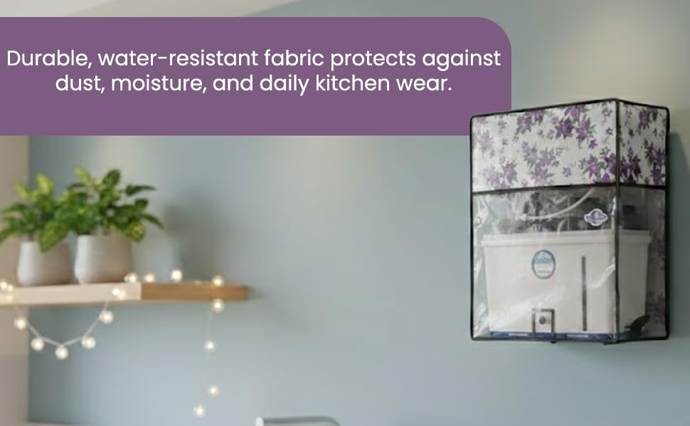Image of KALRA MAGIC Water Purifier Body Cover for Kent RO, Kent Grand & Pulse Aqua Purifier | Washable Dust Protector Cover | Multicolor Printed Design (P-8)