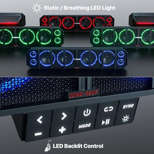 GoHawk UTV Sound Bar 25" 8-Speaker Bluetooth Golf Cart Sound Bar, Waterproof ATV & Golf Cart Speakers with RGB Lighting, SxS Soundbar Compatible with Polaris RZR Can-Am w/FM Radio 1.5"-2.25" Roll Bar by GoHawk - Image 5