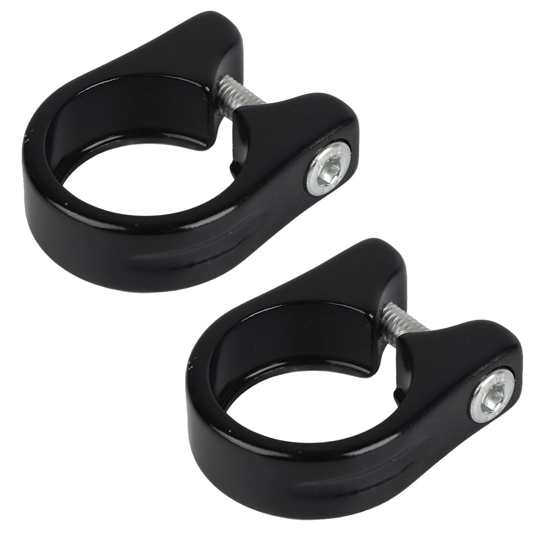 2 Colliers De Selle Vélo Rapide En Alliage Aluminium - 31,8 Mm - Pour Tige De Selle VTT, Vélo Route - Levier Long Et Réglable