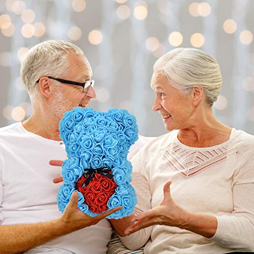 Rose Bear Gifts For Women, Mothers Day Rose Teddy Bear Gifts For Women Mom, Artificial Flower Teddy Bear Valentines Day Gifts For Girlfriend Wife Her, Rose Bear Birthday Gifts For Mom Women Sister #TOP5