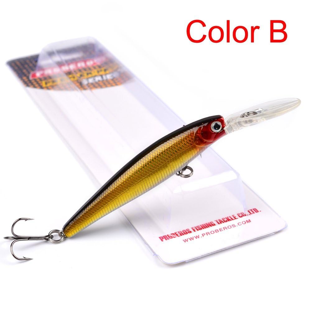 Generic Color B : 1pc Top Fishing Bait Exported to USA Market 3D Fishing Tackle 8 Color 13.5g/12.5cm High Quty Fishing Lure with 4# Hook 1