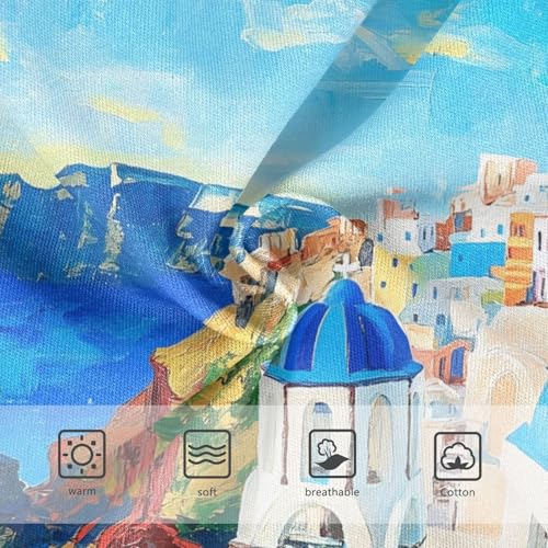 Vivid Oil Painting Santorini Toddler Girls's Underwear 2T 202c02313