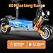 MetaMoov ZO01 Plus Electric Scooter for Adults with Seat & Steering Damper - 6000W Dual Motor 58 MPH Fast Scooter, 60 Miles Long Range 60V35AH Battery, 11