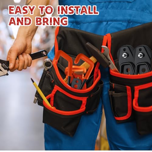Image of Landhoow 22 Pcs Large Magnetic Hooks Heavy Duty Garage Magnet Hooks Strong Storage Utility Magnetic Hangers with Anti Slip Rubber Coating for Indoor and Outdoor Hanging (Orange)