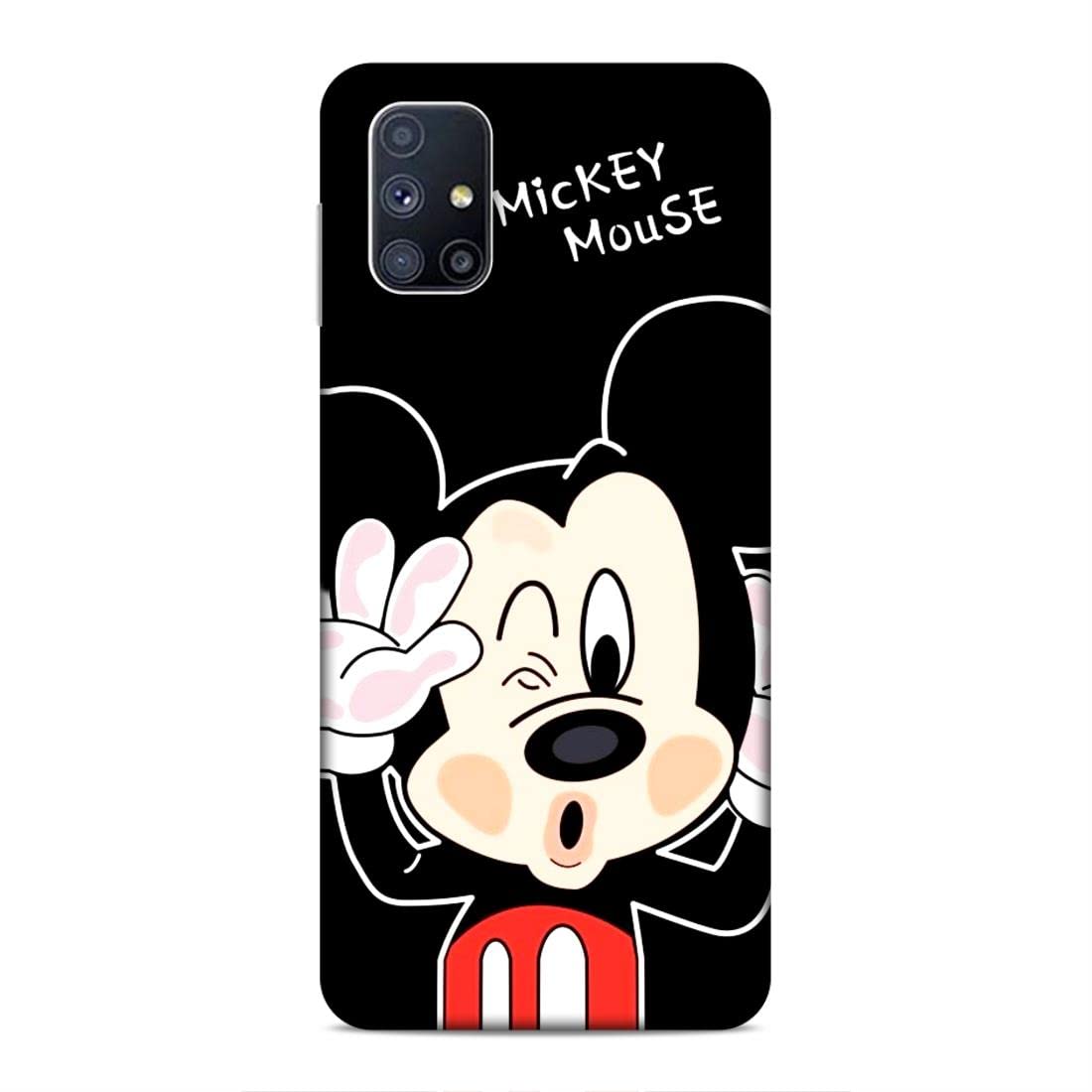 Lucent Crafts Mobile Back Cover Compatible for Samsung Galaxy M51 (Mickey Mouse Love Theme Printed) Shockproof | Lightweight | Slim-fit