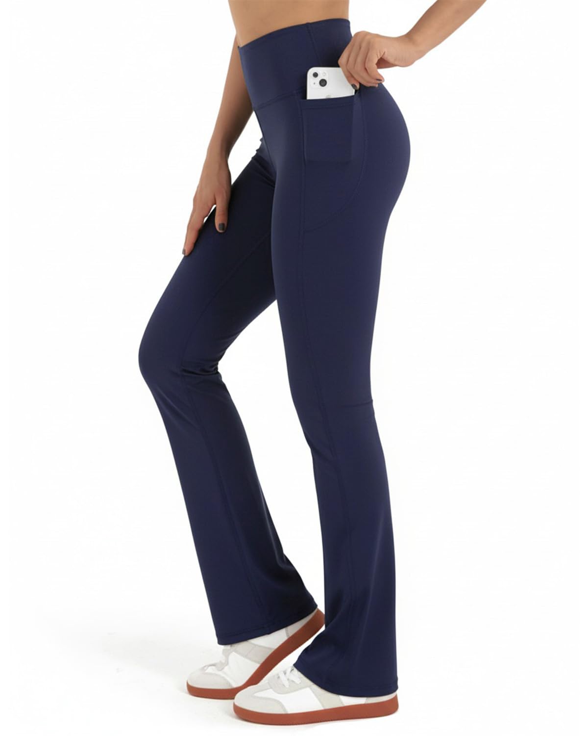 Zylioo Lang Bein Flared Leggings Yogahose Damen Lang/Extra lang,Weites Bein Bootcut Leggings Tall/Extra Tall,Fitnesshose Bootleg Jazzpants
