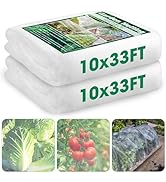 Unves 2 Pack 10 x 33 FT Garden Netting, Mosquito Net Ultra Mesh for Garden Protection Vegetable F...