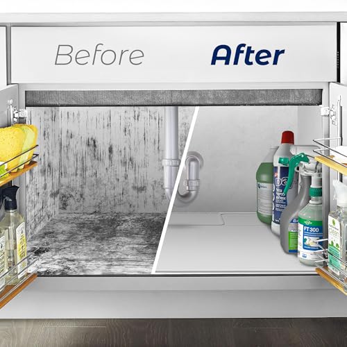 Image of The Original Under Sink Mat - Silicone Waterproof mat, Trimmable, Easy to Clean, Kitchen cabinet liner, Under sink protector mats, Drip Tray with Lip - 31 inch x 22 inch or smaller