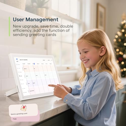 digital calendar 101inch smart wifi electronic calendarampchore chart ips touch screen hd display for family schedules share moments instantly from anywhere