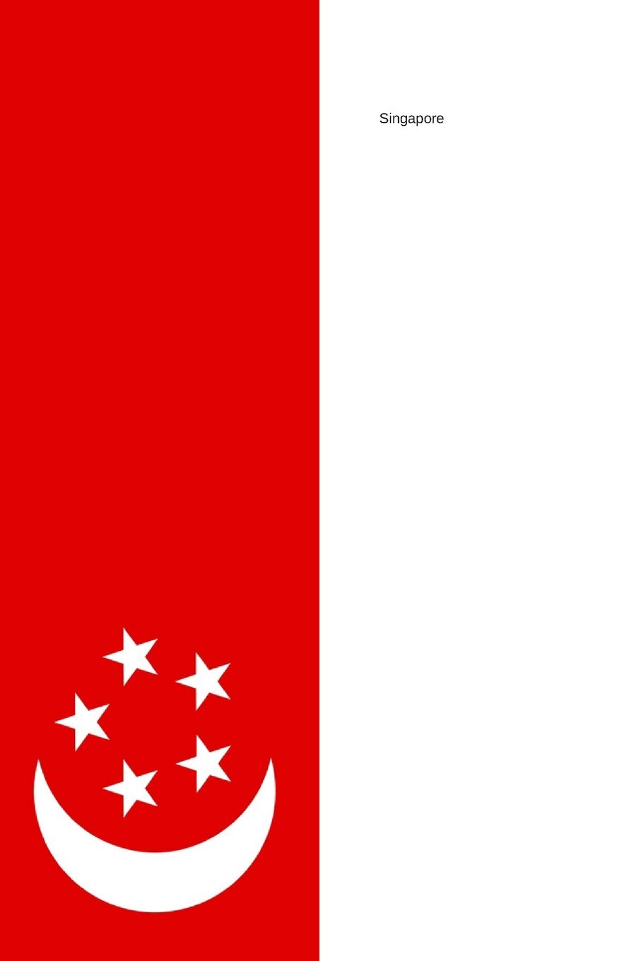 Singapore: Patriotic Country National Flag Gifts Journal Lined Notebook for Travel Business.