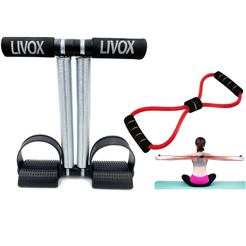 Livox Tummy Trimmer Stomach and Weight Loss Equipment with Chest Expander Rope Workout Pulling Exerciser (B08NWXR6HT) Amazon Price History, Amazon Price Tracker