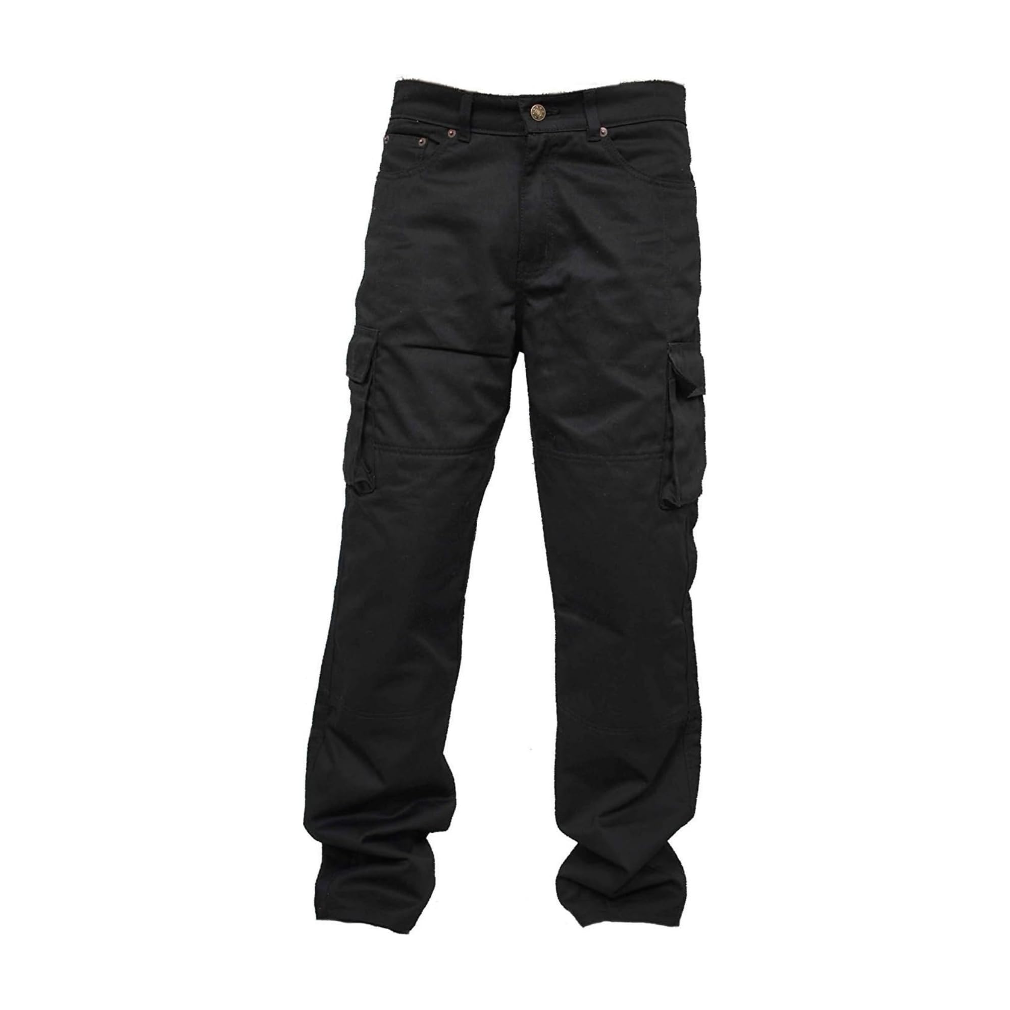 Herren-Motorradjeans mit Aramid-Schutzfutter, Motorrad-Cargohose mit herausnehmbaren Protektoren, Bikerhose für Herren