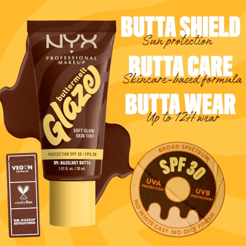 NYX Professional Makeup Skin Tint, Buttermelt Glaze Soft Glow Skin Tint for Face with Niacinamide - Image 4