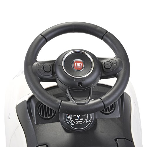 Bandits & Angels Rutschauto FIAT 500 Weiß ab 1 Jahr für Jungen und Mädchen – Weißes Rutschauto für Kinder – mit Hupe – für drinnen und draußen – Bild 7