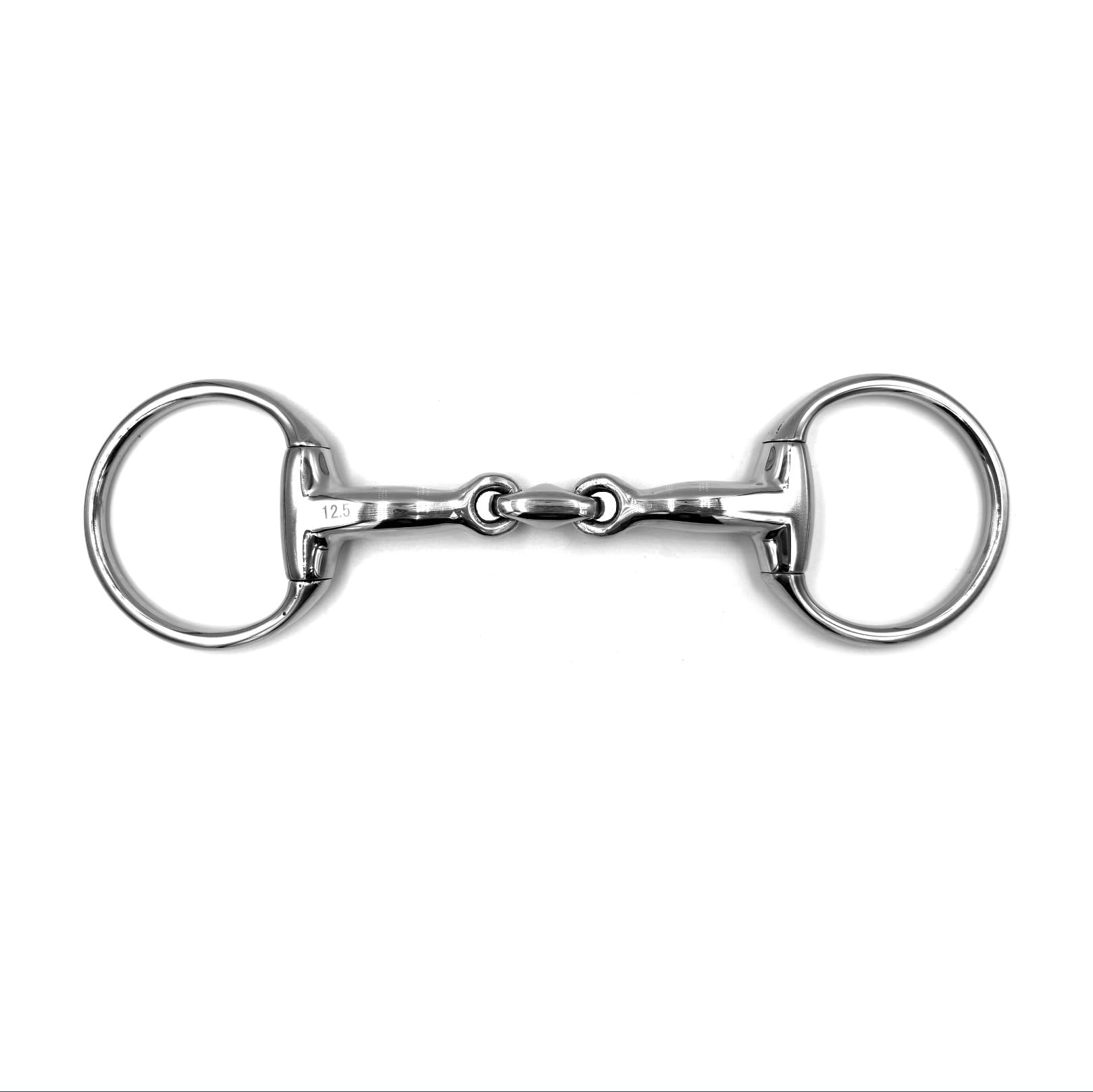 Equine Smile ES0085 ErgoBit Olive Head Bit Double Broken Stainless Steel Ring Diameter 70 mm Bit Thickness 16 mm (14.5 cm) - Image 2