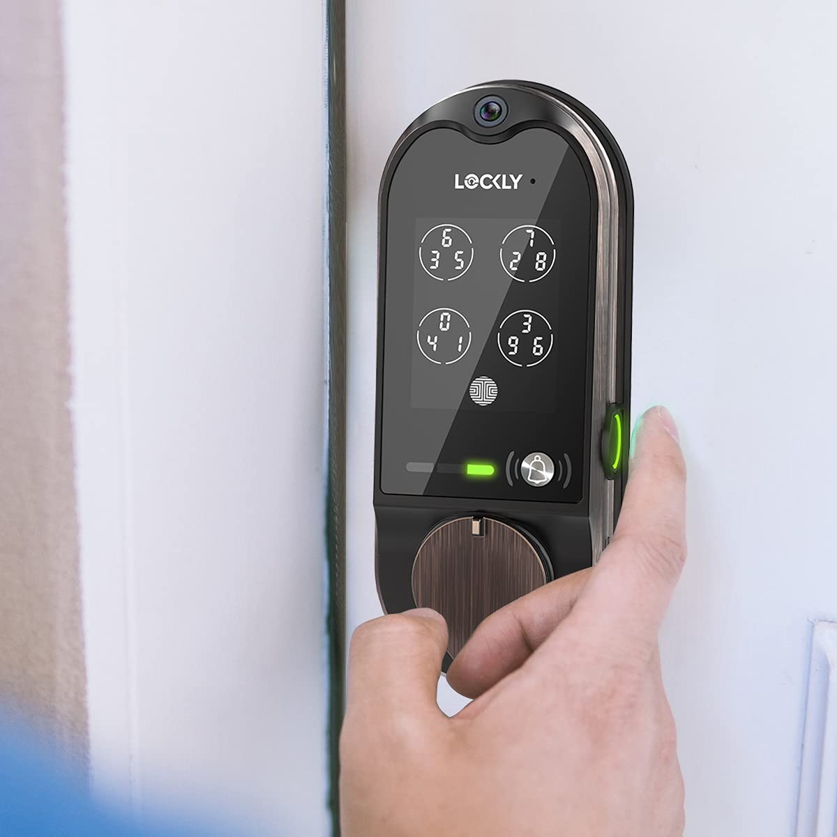 Lockly Vision Deadbolt with Video Doorbell Edition Smart Lock PGD798VB