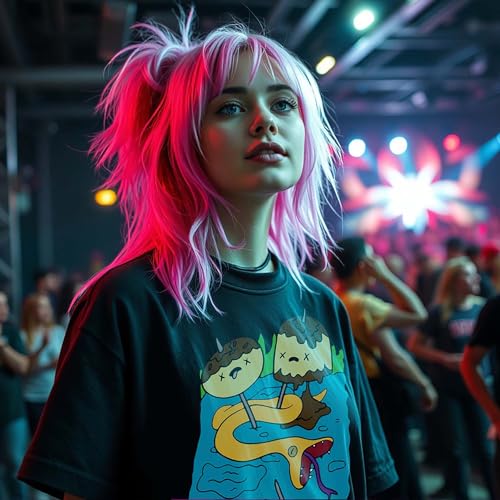 Adventure Time Princess Bubblegum's Rock T-Shirt Men's Black Short Sleeve Tee3