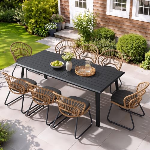 9-Piece Aluminum Dining Set for 8