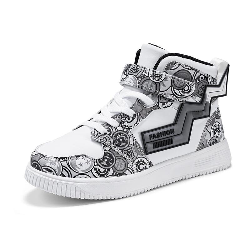 ZixerMen's Light Weight High Top Platform Fashion Synthetic Leather Sneakers | Sports, Crazy Casual Shoes for Mens | Ankle Lace-Up Footwear for Men or Boys