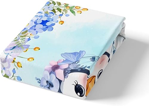 Miniatura 4 de Manfei Juego de funda de edredón de pingüino de dibujos animados para niños, tamaño King, bonito juego de ropa de cama de animales de poste ártico,