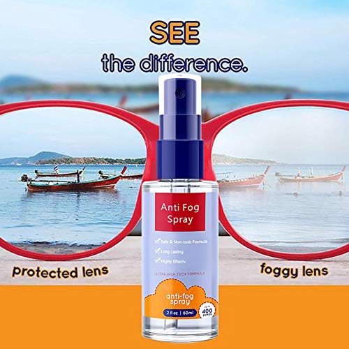 Eariy Anti-Fog Spray, Voorkomt Fogging van glas of kunststof ramen, spiegels, Eyewear Lenzen, Brillen, Zwembril, Ski Maskers, Verrekijker & Scopes, Streak Free, Langdurige oplossing - Image 4