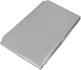 Truper LT-35, Lona reforzada, 3 x 5 m, gris, cubierta plástica, Paquete con 1 pieza