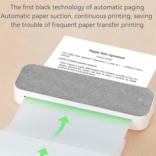 Image of Pomya A4 Thermal Printer Paper Compatible With M08F Mt810 Itp01 and Other Portable Printers, Folded Waterproof, 210X297Mm 100 Sheets