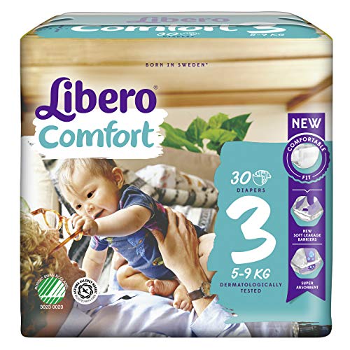 Libero Comfort - Pannolino Per Bambini Taglia 3 5-9 Kg, 30 Pannolini