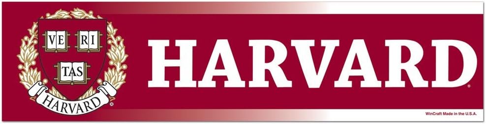 NCAA Harvard College WCR40054013 Bumper Strip, 3" x 12"