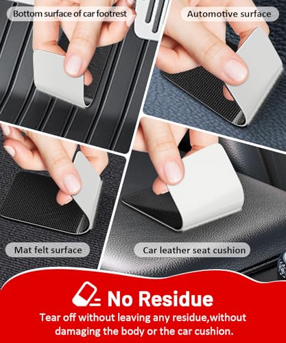 Image of Heat Resistant Hook and Loop Strips, Heavy Duty & Waterproof, Strong Hold for Car Mats Outdoor Indoor Use, 20 Sets 3.2x1.2 Inch Black