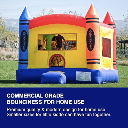 JumpOrange Crayon Commercial Grade Bounce House for Kids and Adults (with Blower), Outdoor Indoor Use, Birthday Party Rental, Bouncy House Jumper, Big Inflatable, All-Seasons - Image 7