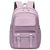 Mochila Escolar e Universitária Casual | Mochila Unissex para Viagem, Trabalho e Faculdade Grande Capacidade(6013 lilas)