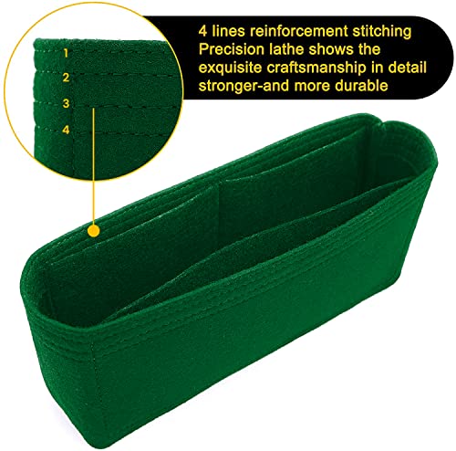 Image of GREENSHEEP Women Felt Fabric Purse Organizer Inserts for Ladies Shoulder Handbag, Tote, Hobo Bag Purse Divider, Multiple Storage Compartment