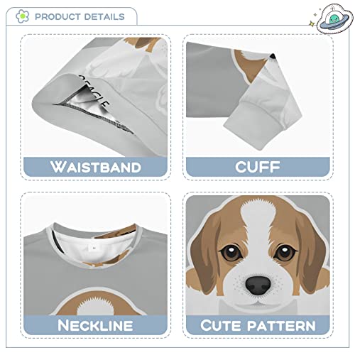Beagle Puppy Dog Boy Girl Sweatshirt Toddler Crewneck Pullover Sweater Long Sleeve Fall Winter Clothes3