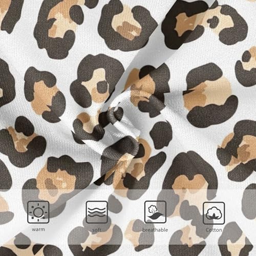 Girls Underwear Toddler 2t Cotton Panties for Girl Artistic Briefs Girls Undies Leopard Spots Brown White3