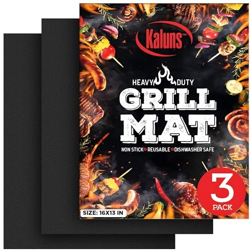 Kaluns Grill Mats For Outdoor Grill, Non Stick Grill Mat