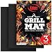 Kaluns Grill Mats For Outdoor Grill, Non Stick Grill Mat Reusable Mats for Gas, Charcoal, Electric Grills Set of 3 PTFE Teflon Barbeque Accessories - 16 x13 Inch