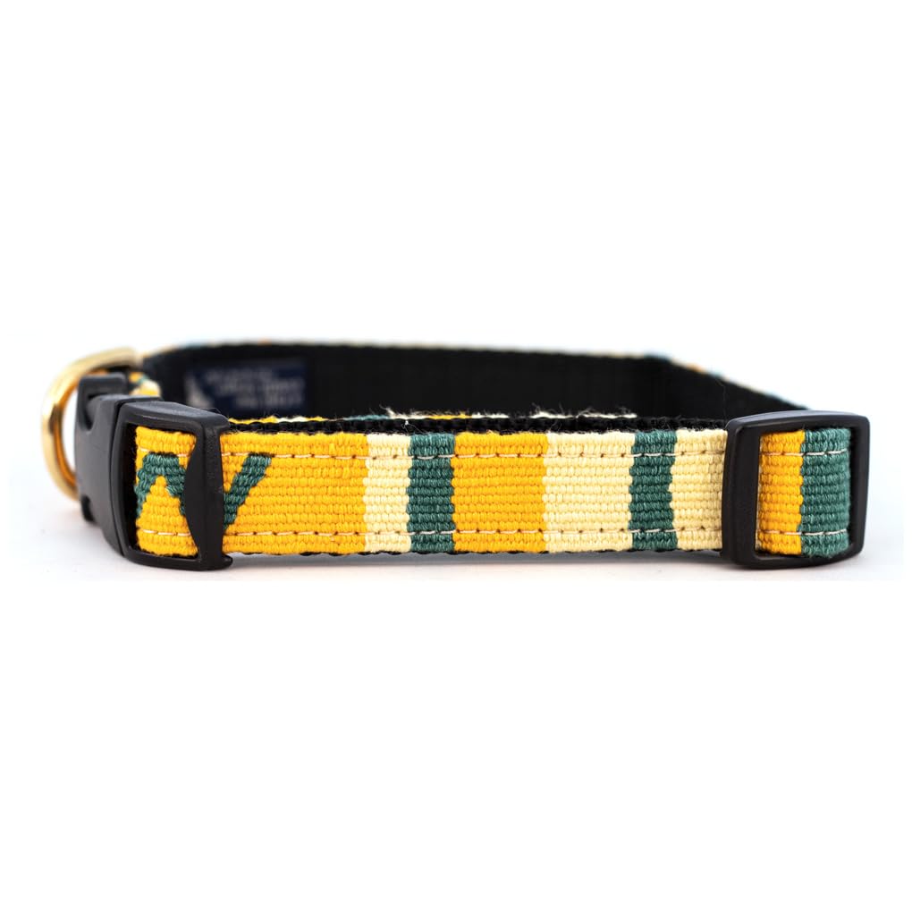 A Tail We Could Wag Side Release Dog Collar - Handmade Guatemalan Cotton Weave with Colorful Patterns & Quick Release Buckle | Sun Valley | Day,