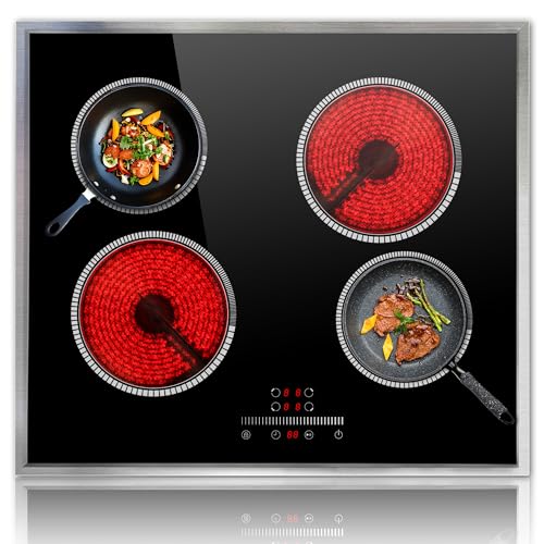 Pladeca 24 Inch Electric Cooktop 4 Burner Electric Stove
