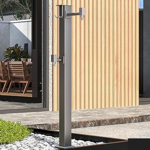 Heavy-Duty Freestanding Outdoor Faucet Stand - Durable Water Column Spigot for Easy Garden Irrigation, Ideal for Lawn, Backyard, and Garden Water Supply Access