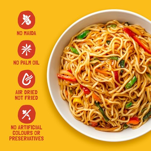 Image of Slurrp Farm No Maida Millet Hakka Noodles | Classic Masala | Perfect for Tiffins | Mealtime Favourite | Serves 2 (96 gms)