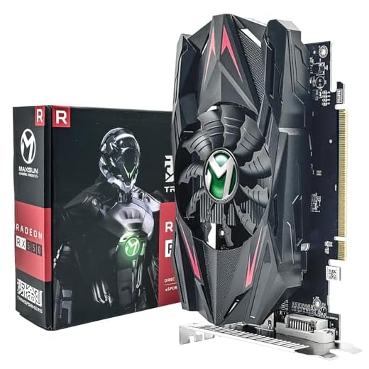 maxsun Placa de vídeo AMD Radeon RX 550 4 GB GDDR5 ITX Computador Jogos Para PC GPU 128 bits DirectX 12 PCI Express X16 3.0 DVI-D Dual Link, HDMI, DisplayPort