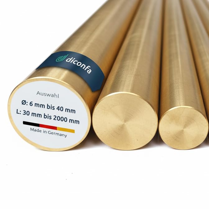 Produktbild von Thyssenkrupp Messing-Rundstab 14mm X 2450mm – CW614N Gezogen, R500 – Für Maschinenbau & DIY
