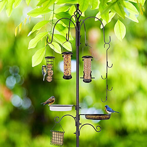 Heavy-Duty Wild Bird Feeding Station Kit with Suet Feeder & Bath 6 Heavy-Duty Wild Bird Feeding Station Kit with Suet Feeder & Bath - Image 6