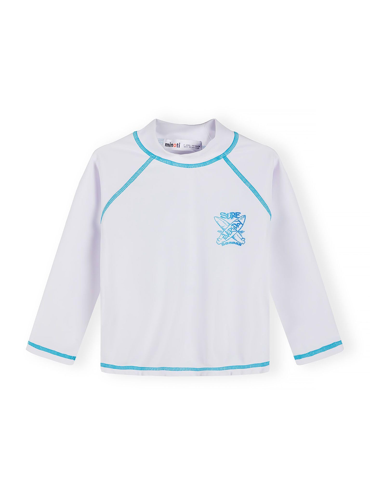 Minoti Jungen Langarm UV Shirt 2er Pack Kinder UV-Schutz Rash Guard mit Spandex für Strand und Pool
