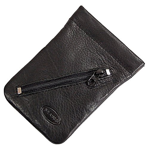 Branco Leder Schlüsseltasche Schlüsseletui Rindleder Schlüsselmappe Schlüssel Etui GoBago (Schwarz) Cover