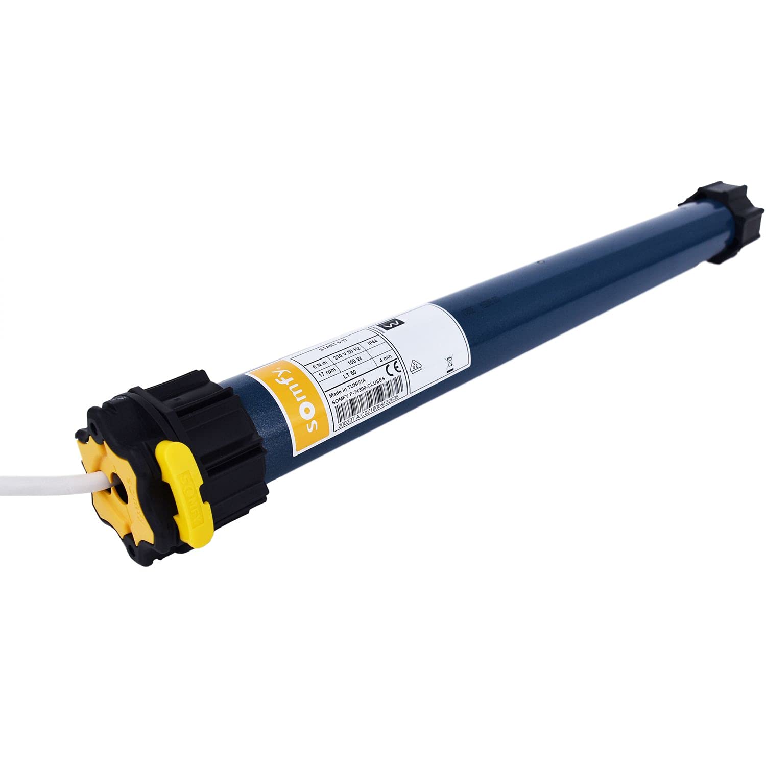 Somfy HiPro LT 50 Start 6/17 Rollladenmotor inklusive Adapterset SW60 Flansch-Antriebslager (9703948)