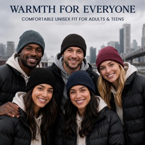 Image of Yacht & Smith Winter Beanies & Gloves For Men & Women, Warm Thermal Cold Resistant Bulk Packs
